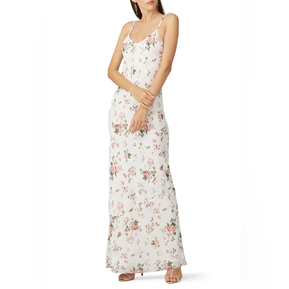 nwt Reformation Germain in Rose Floral Maxi Dress Size xs
